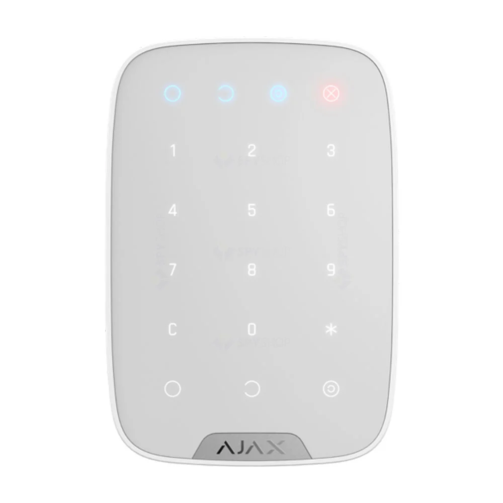 Tastatura Cu Touch Wireless Ajax Keypad Wh 15 Taste Silent Alarm 1700 M